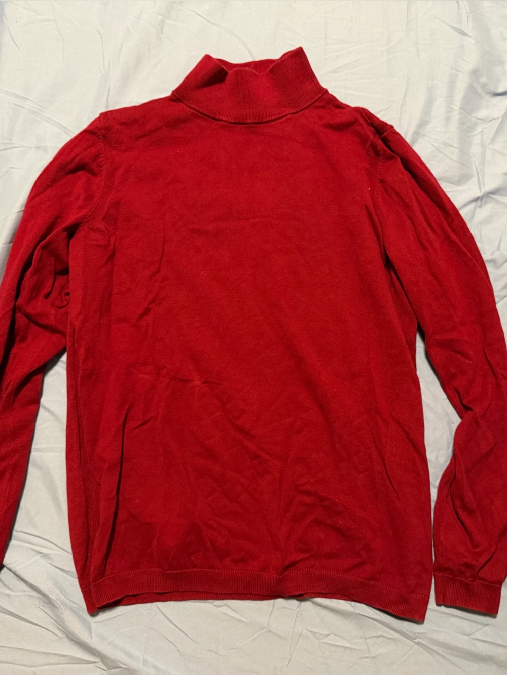 Talbots Men's Red Turtleneck Sweater